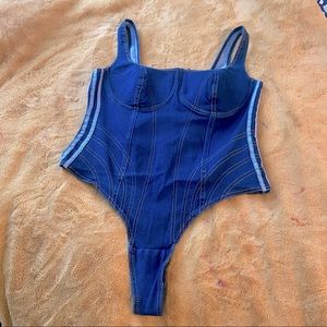 IVY PARK Rodeo Denim Body Suit